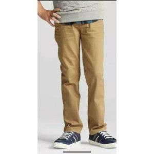 Cat & Jack Boys' Stretch Straight Recto Fit Jeans - size 14 Khaki Wash